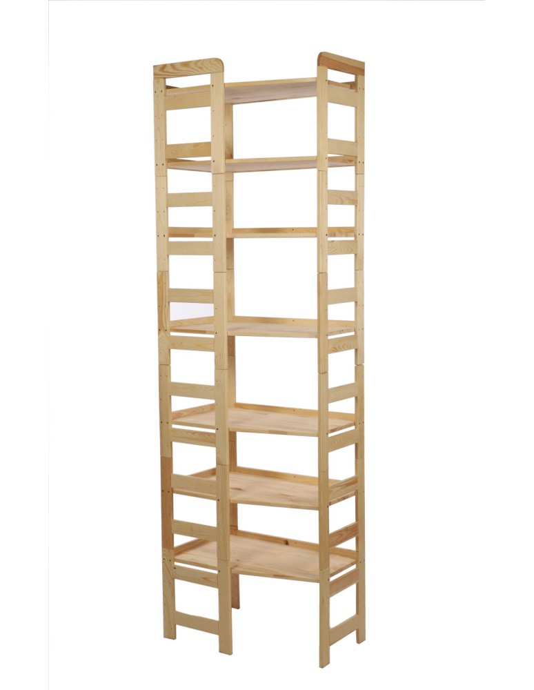 Regały - Regał Modułowy Wewnętrzny 236x72x44,8cm 7 Półek BERDO Surowy - product b2b.wamar.biz 4