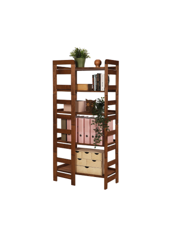 Regał Modułowy Wewnętrzny 159,2x72x44,8cm 5 Półek BERDO Brązowy