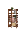 Regał Modułowy Wewnętrzny 159,2x72x44,8cm 5 Półek BERDO Brązowy