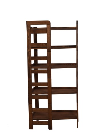 Regały - Regał Modułowy Wewnętrzny 159,2x72x44,8cm 5 Półek BERDO Brązowy - product 5