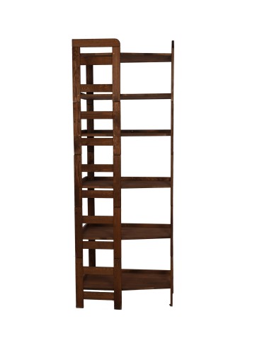 Regały - Regał Modułowy Wewnętrzny 197,6x72x44,8cm 6 Półek BERDO Brązowy - product 3