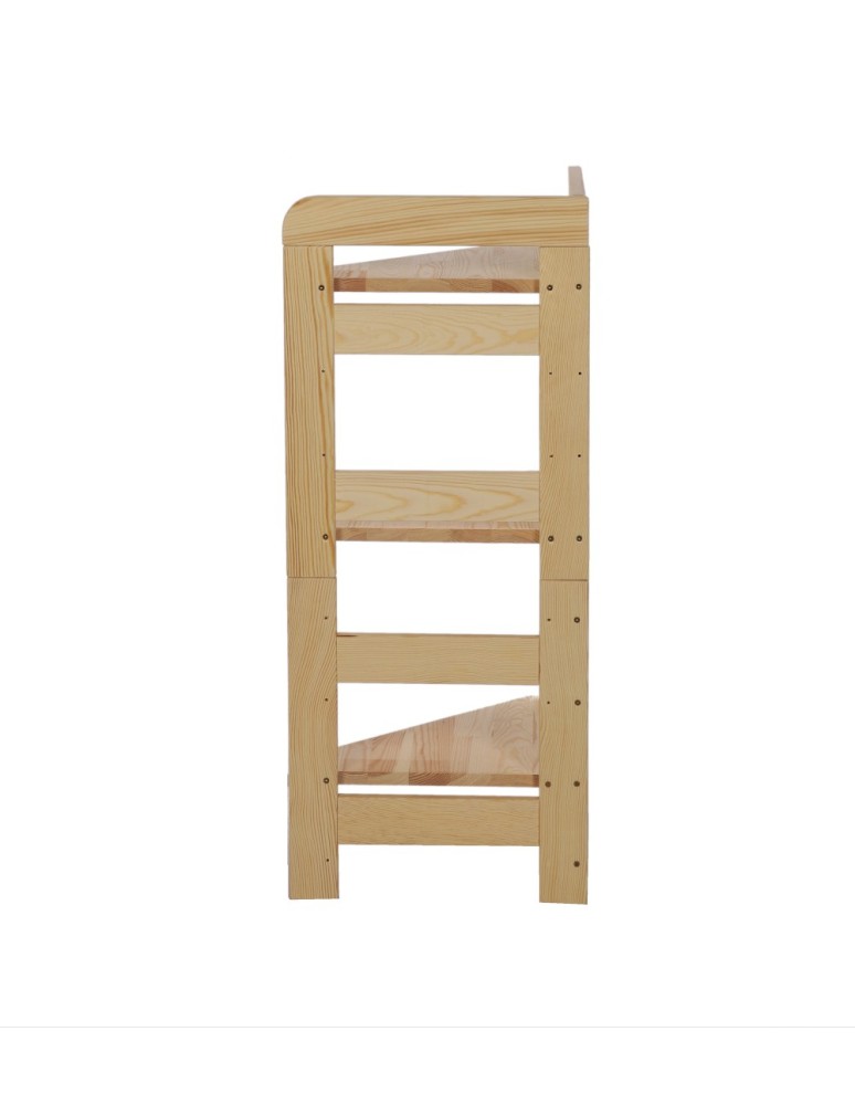 Regały - Regał Modułowy Narożnik 82,4x34,4x34,4cm 3 Półki BERDO Surowy - product b2b.wamar.biz 2