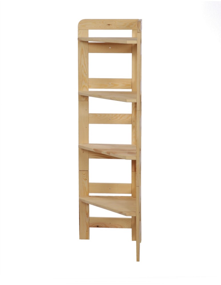 Regały - Regał Modułowy Narożnik 120,8x34,4x34,4cm 4 Półki BERDO Surowy - product b2b.wamar.biz 5