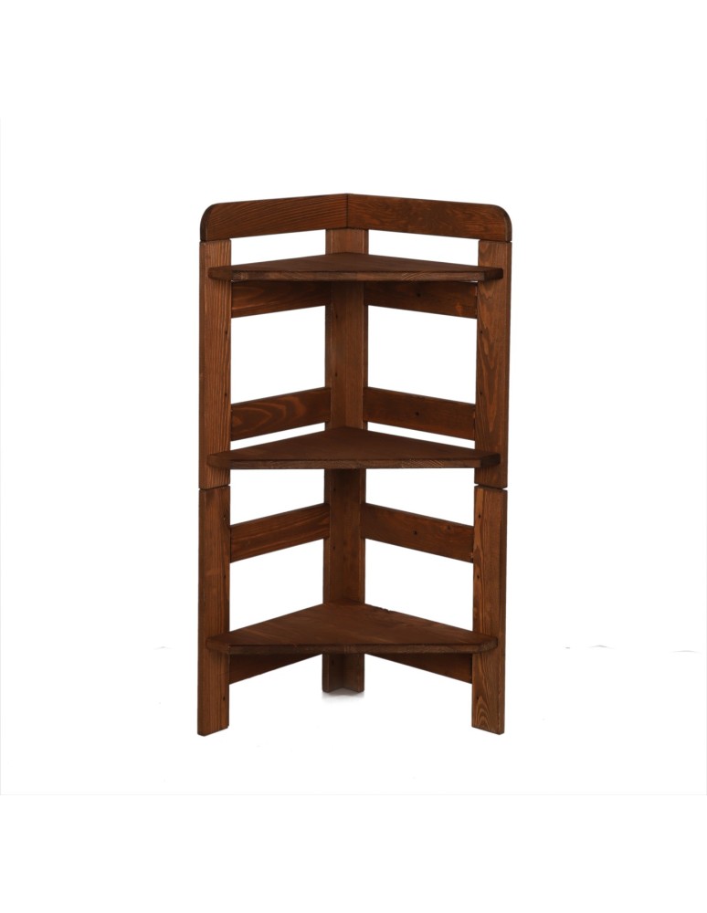 Regały - Regał Modułowy Narożnik 82,4x34,4x34,4cm 3 Półki BERDO Brązowy - product b2b.wamar.biz 4