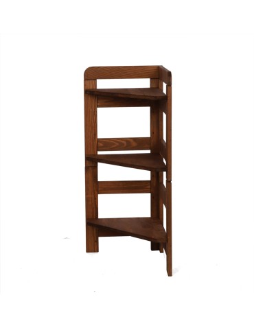 Regały - Regał Modułowy Narożnik 82,4x34,4x34,4cm 3 Półki BERDO Brązowy - product 5
