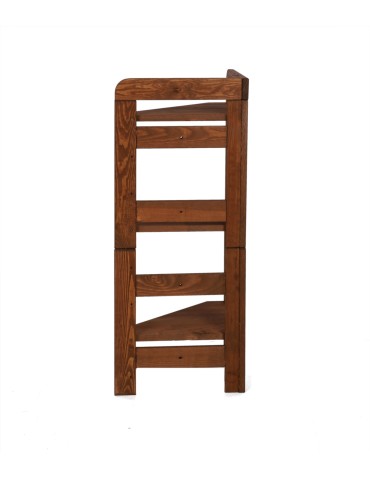 Regały - Regał Modułowy Narożnik 82,4x34,4x34,4cm 3 Półki BERDO Brązowy - product 6