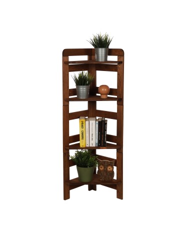 Regał Modułowy Narożnik 120,8x34,4x34,4cm 4 Półki BERDO Brązowy - product 2