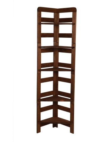 Regały - Regał Modułowy Narożnik 159,2x34,4x34,4cm 5 Półek BERDO Brązowy - product 3