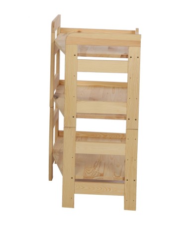 Regał Modułowy Wewnętrzny 82,4x72x44,8cm 3 Półki BERDO Surowy - product 2