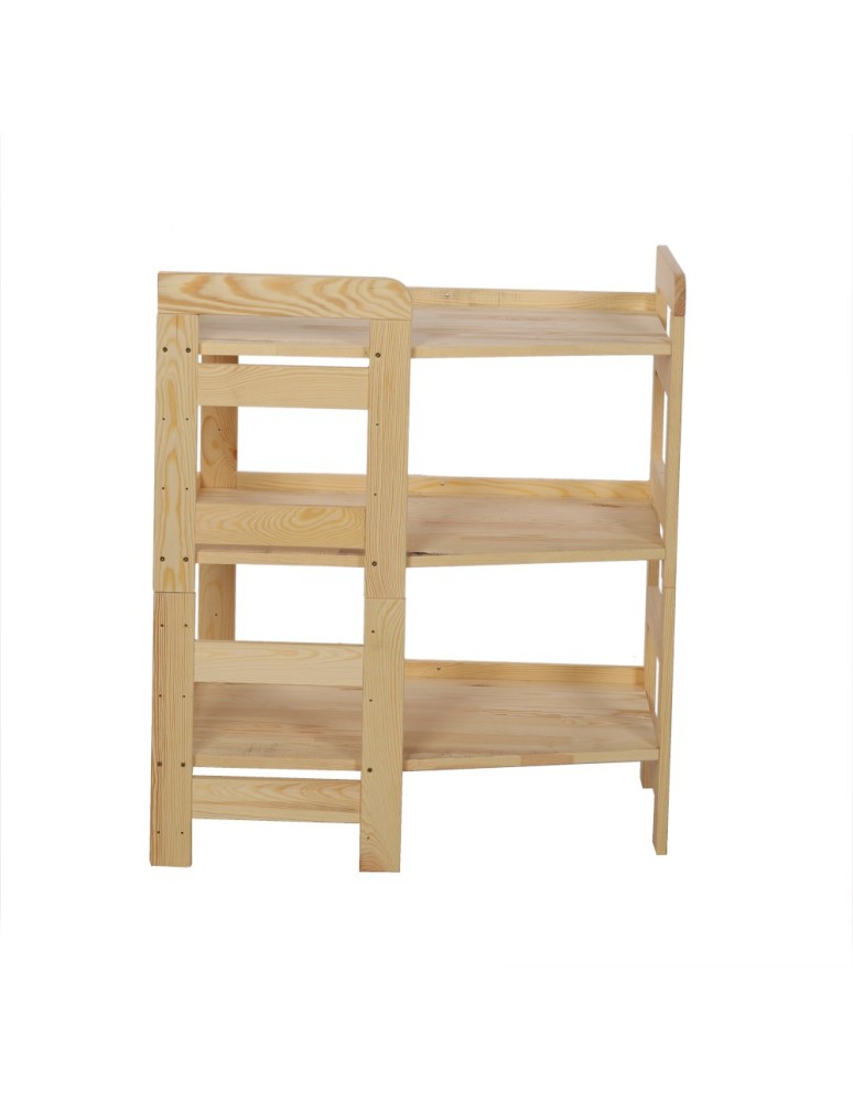 Regały - Regał Modułowy Wewnętrzny 82,4x72x44,8cm 3 Półki BERDO Surowy - product b2b.wamar.biz 4