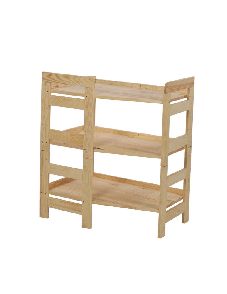 Regały - Regał Modułowy Wewnętrzny 82,4x72x44,8cm 3 Półki BERDO Surowy - product b2b.wamar.biz 5