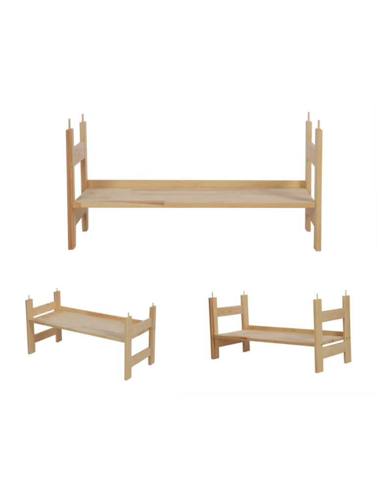Regały - Moduł Nadstawka Prosta 38,4x80x34,4 cm 1 Półka BERDO Surowy - product b2b.wamar.biz 1