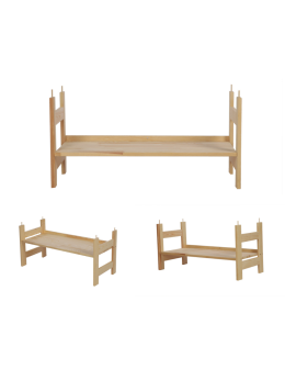 Moduł Nadstawka Prosta 38,4x80x34,4 cm 1 Półka BERDO Surowy