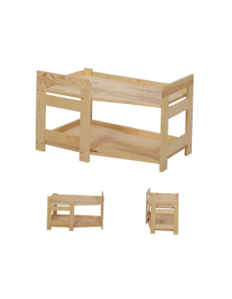 Regał Modułowy Wewnętrzny 44x72x44,8cm 2 Półki BERDO Surowy