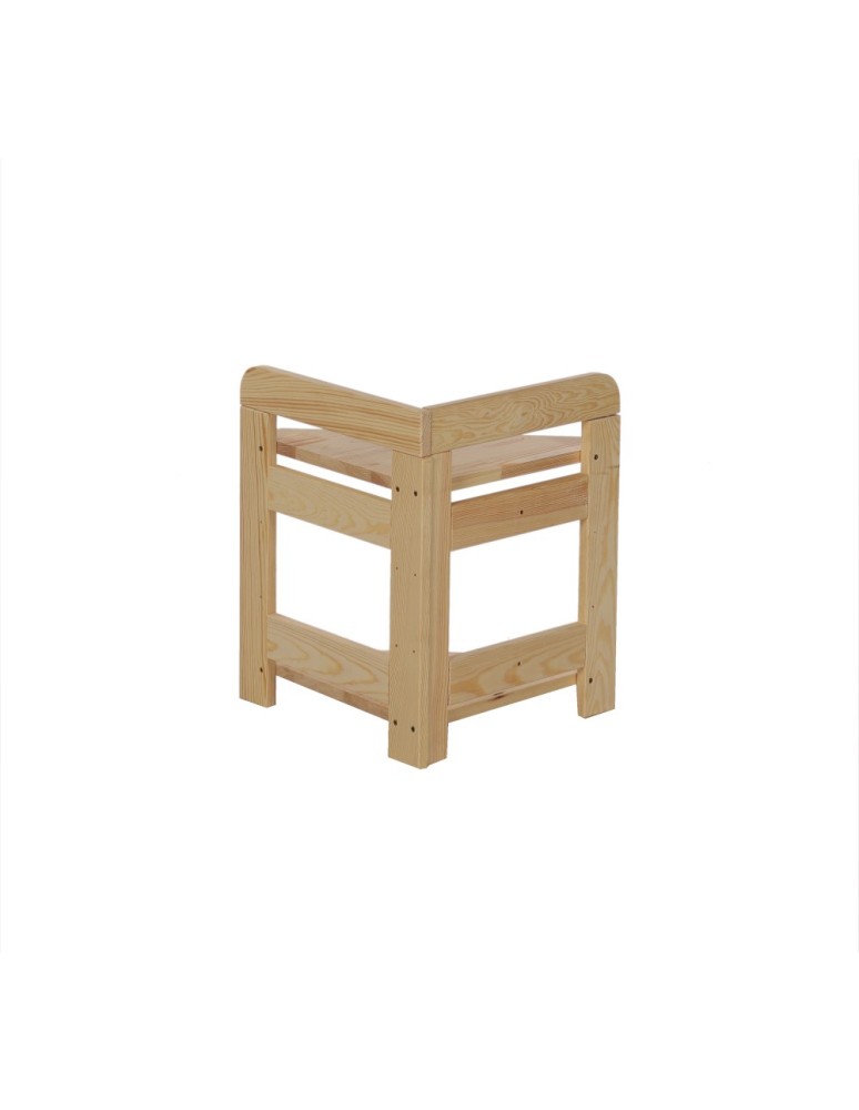 Regały - Regał Modułowy Narożnik 44x34,4x34,4cm 2 Półki BERDO Surowy - product b2b.wamar.biz 3