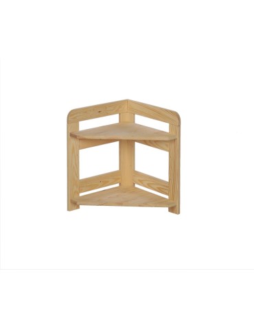 Regały - Regał Modułowy Narożnik 44x34,4x34,4cm 2 Półki BERDO Surowy - product 4