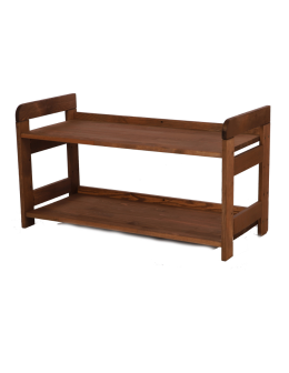 Regał Modułowy Prosty 44x80x34,4 cm 2 Półki BERDO Brązowy