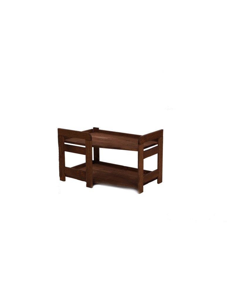 Regały - Regał Modułowy Wewnętrzny 44x72x44,8cm 2 Półki BERDO Brązowy - product b2b.wamar.biz 2