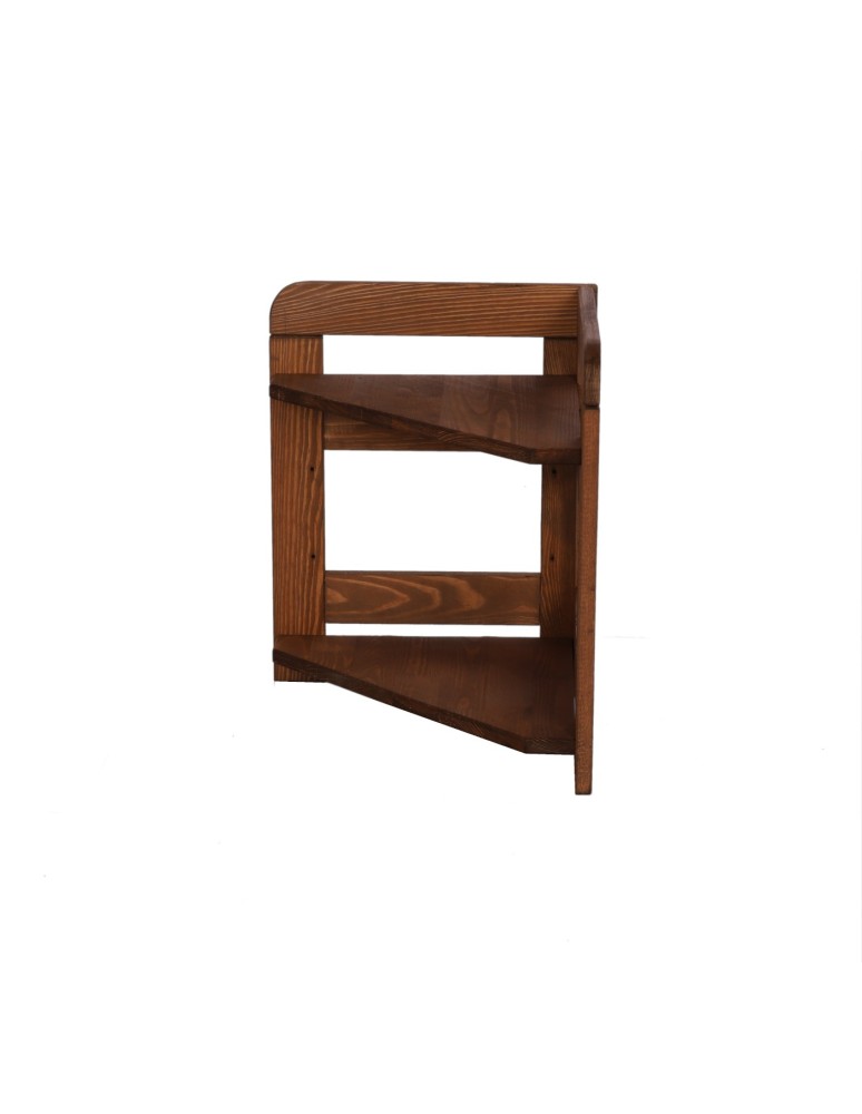 Regały - Regał Modułowy Narożnik 44x34,4x34,4cm 2 Półki BERDO Brązowy - product b2b.wamar.biz 2