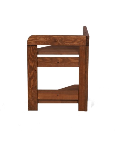 Regały - Regał Modułowy Narożnik 44x34,4x34,4cm 2 Półki BERDO Brązowy - product 3