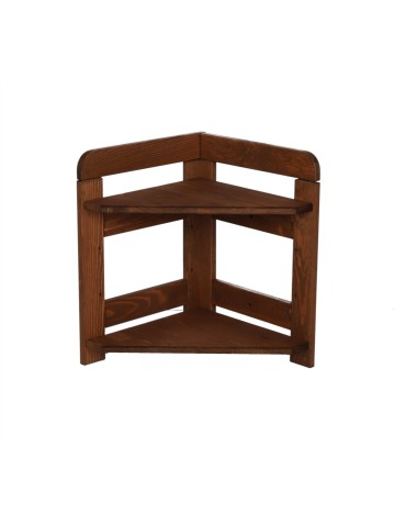 Regały - Regał Modułowy Narożnik 44x34,4x34,4cm 2 Półki BERDO Brązowy - product 4