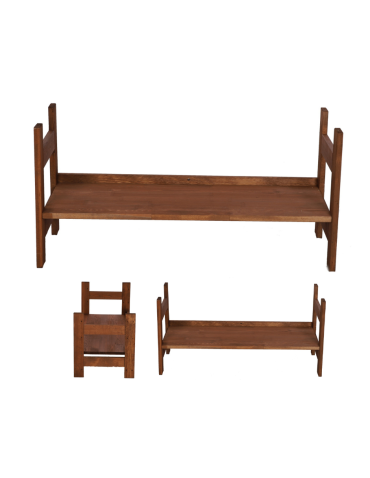 Moduł Nadstawka Prosta 38,4x80x34,4 cm 1 Półka BERDO Brązowy