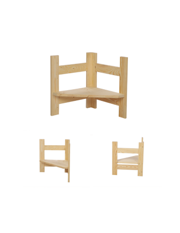 Moduł Nadstawka Narożna 38,4x34,4x34,4cm 1 Półka BERDO Surowy