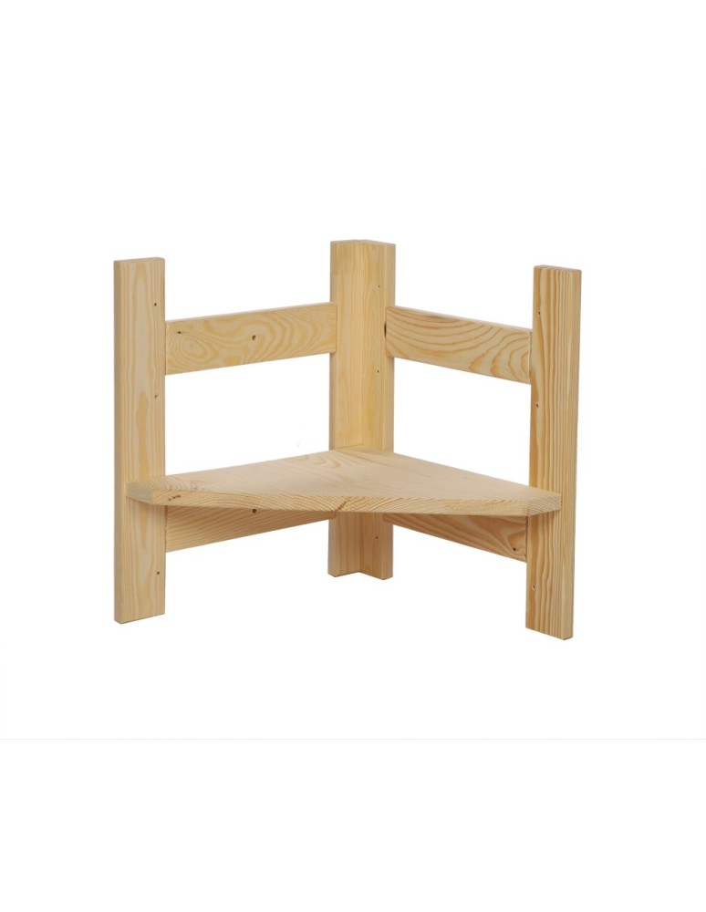 Regały - Moduł Nadstawka Narożna 38,4x34,4x34,4cm 1 Półka BERDO Surowy - product b2b.wamar.biz 2