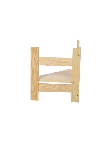 Regały - Moduł Nadstawka Narożna 38,4x34,4x34,4cm 1 Półka BERDO Surowy - product 4