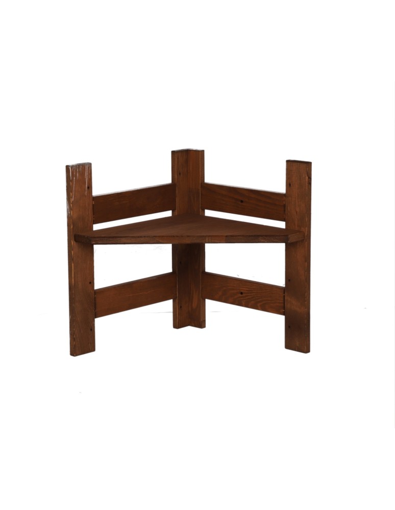 Regały - Moduł Nadstawka Narożna 38,4x34,4x34,4cm 1 Półka BERDO Brązowy - product b2b.wamar.biz 4