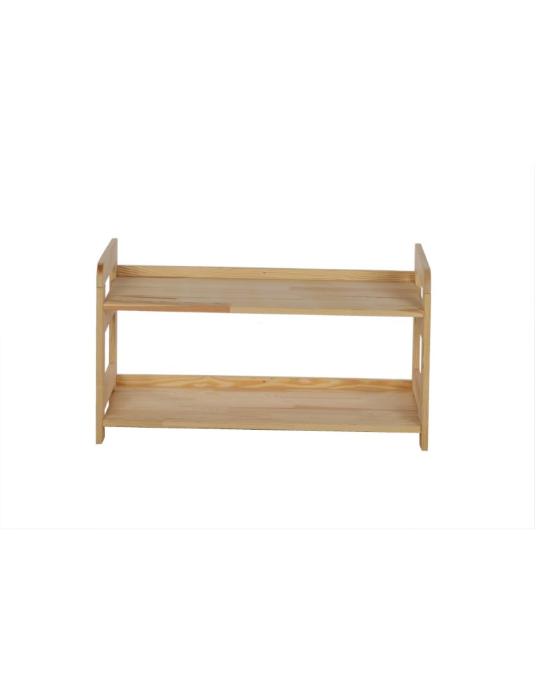 Regały - Regał Modułowy Prosty 44x80x34,4 cm 2 Półki BERDO Surowy - product b2b.wamar.biz 2