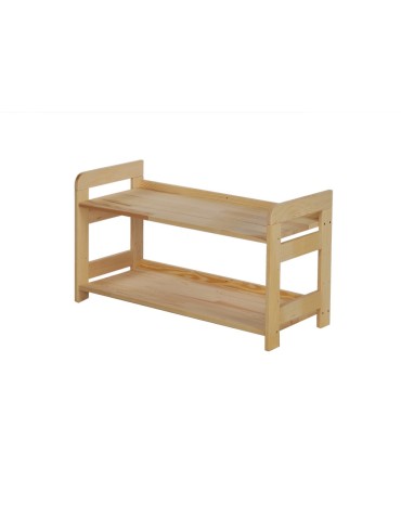 Regały - Regał Modułowy Prosty 44x80x34,4 cm 2 Półki BERDO Surowy - product 3