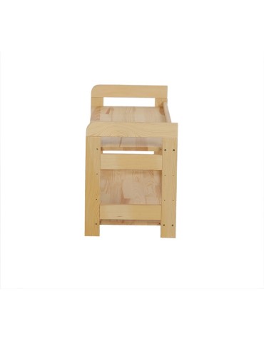 Regały - Regał Modułowy Prosty 44x80x34,4 cm 2 Półki BERDO Surowy - product 4