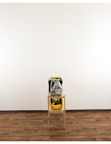 Regały - MAXI Surowy Regał Drewniany 64x80x30 cm 2 Półki ażurowe - product 3