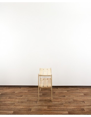 Regały - MAXI Surowy Regał Drewniany 64x80x30 cm 2 Półki ażurowe - product 10