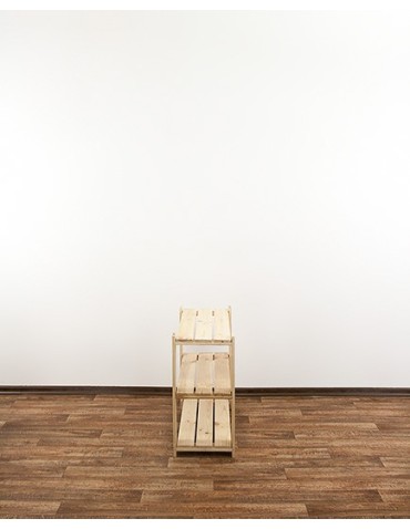 MAXI Surowy Regał Drewniany 64x80x30 cm 3 Półki ażurowe - product 2