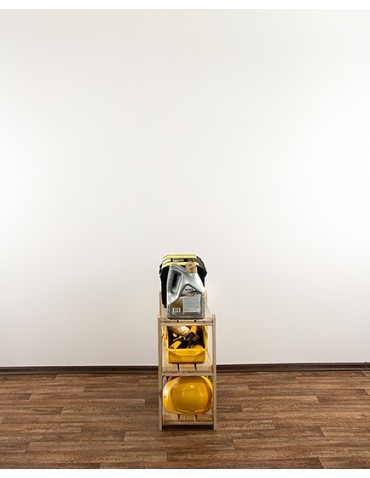 Regały - MAXI Surowy Regał Drewniany 64x80x30 cm 3 Półki ażurowe - product 10