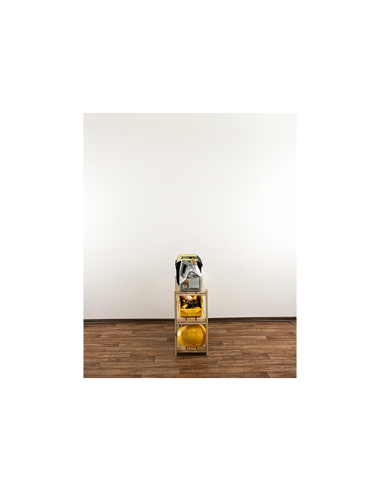 Regały - MAXI Surowy Regał Drewniany 64x80x30 cm 3 Półki ażurowe - product b2b.wamar.biz 10