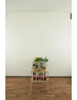 MAXI Surowy Regał Drewniany 64x120x50 cm 2 Półki ażurowe - product 2