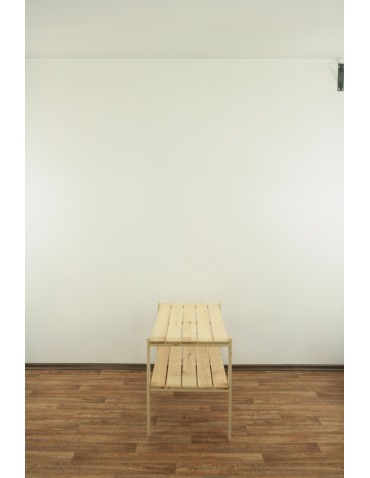 Regały - MAXI Surowy Regał Drewniany 64x120x50 cm 2 Półki ażurowe - product 4