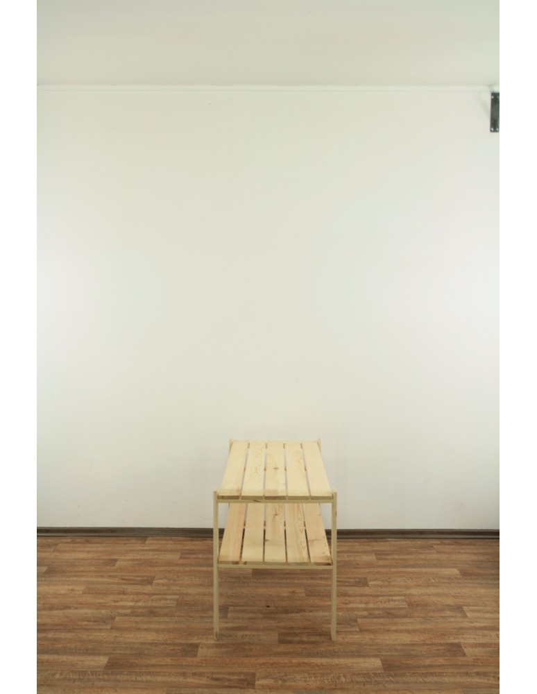 Regały - MAXI Surowy Regał Drewniany 64x120x50 cm 2 Półki ażurowe - product b2b.wamar.biz 4