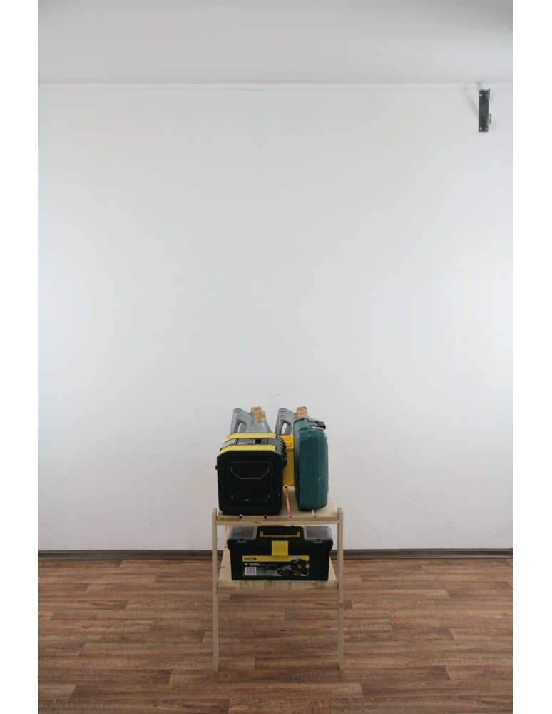 Regały - MAXI Surowy Regał Drewniany 64x120x50 cm 2 Półki ażurowe - product b2b.wamar.biz 7