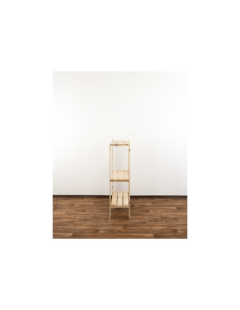 Regały - MAXI Surowy Regał Drewniany 115x80x30 cm 3 Półki ażurowe - product b2b.wamar.biz 9