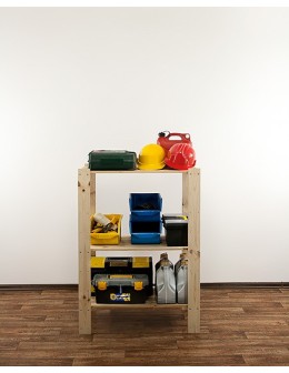 MAXI Surowy Regał Drewniany 115x80x50 cm 3 Półki ażurowe - product 2