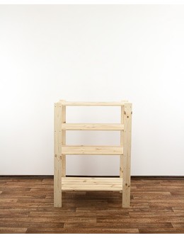 MAXI Surowy Regał Drewniany 115x80x50 cm 4 Półki ażurowe - product 2