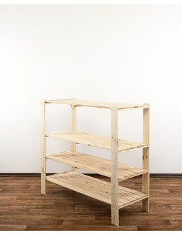 MAXI Surowy Regał Drewniany 115x120x50 cm 4 Półki ażurowe - product 2