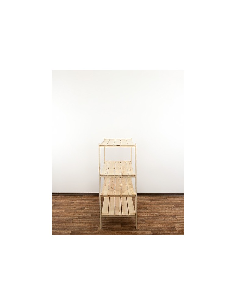 Regały - MAXI Surowy Regał Drewniany 115x120x50 cm 4 Półki ażurowe - product b2b.wamar.biz 10