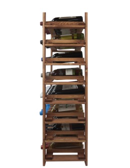 MAXI Regał Drewniany na 63 butelki 115x80x30 cm Olcha - product 2