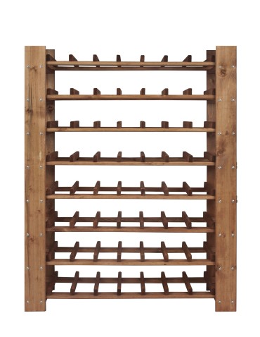 Regały - MAXI Regał Drewniany na 63 butelki 115x80x30 cm Olcha - product 3