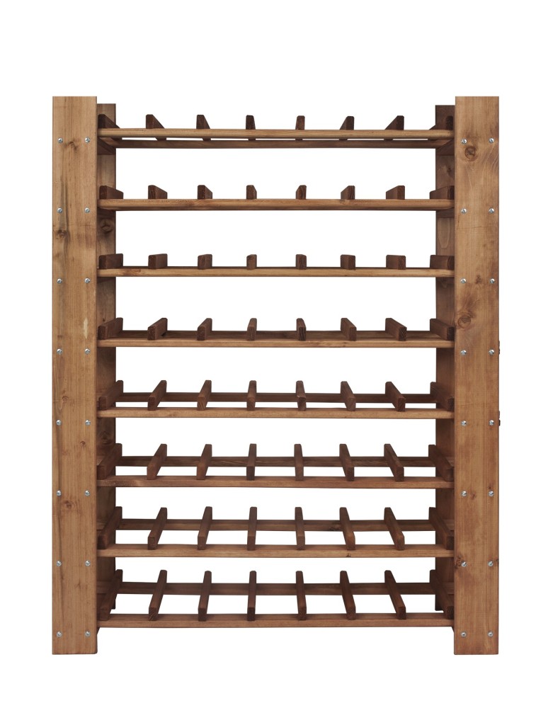 Regały - MAXI Regał Drewniany na 63 butelki 115x80x30 cm Olcha - product b2b.wamar.biz 3